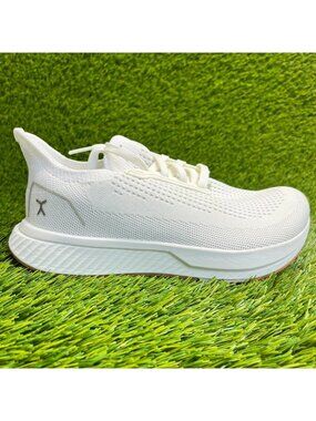 Flux Adapt Runner White Gum Womens Size 6.5 Running Athletic Walking Knit Shoes